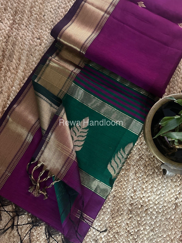 Maheshwari Butta Pallu Saree