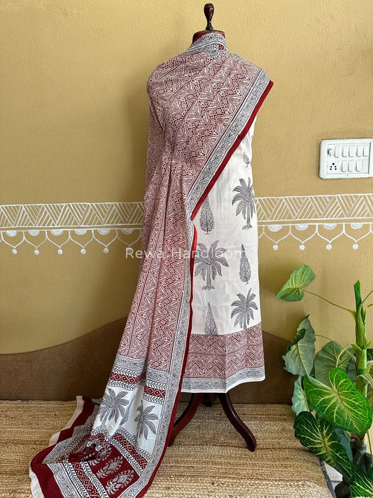 Bagh Print Cotton Suit