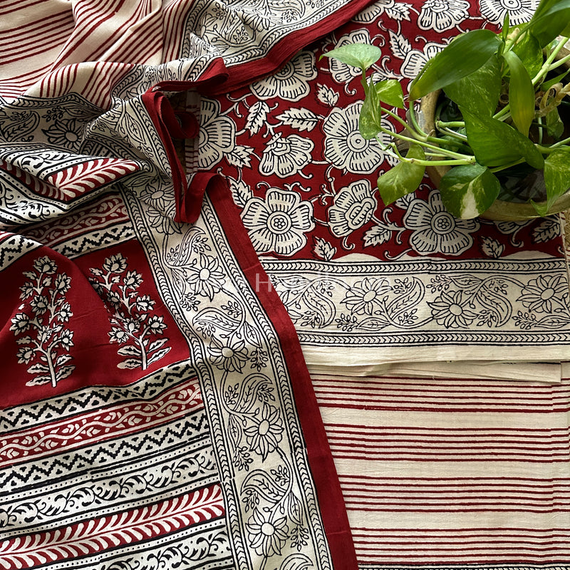  Bagh Print Cotton Suit