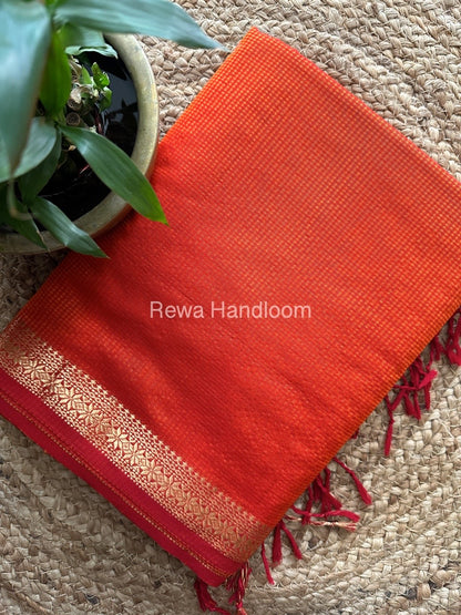 Maheshwari Garbha Reshami Silk Saree 
