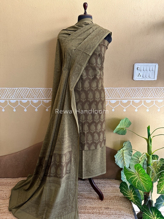 Bagh Print Cotton Suit