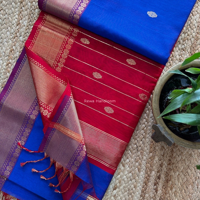 Maheshwari Flower Butti Saree