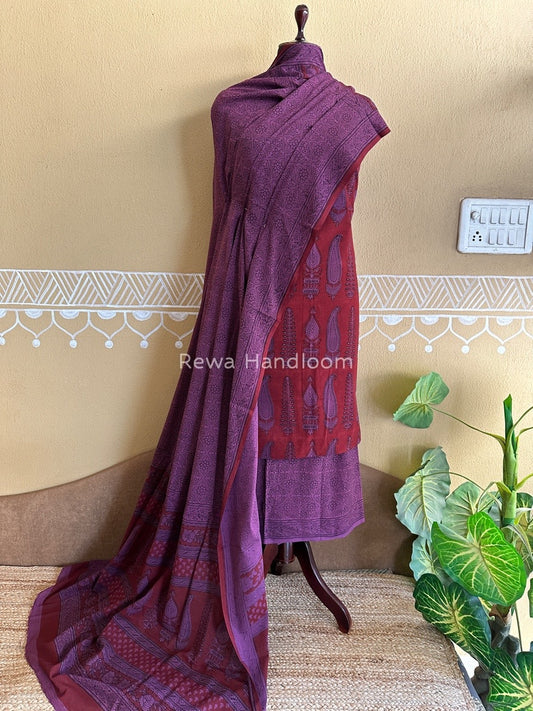 Bagh Print Cotton Suit