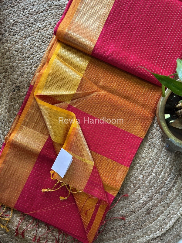Maheshwari Zari Checks Saree