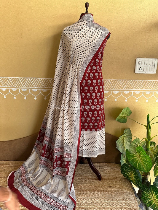Bagh Print Cotton Suit