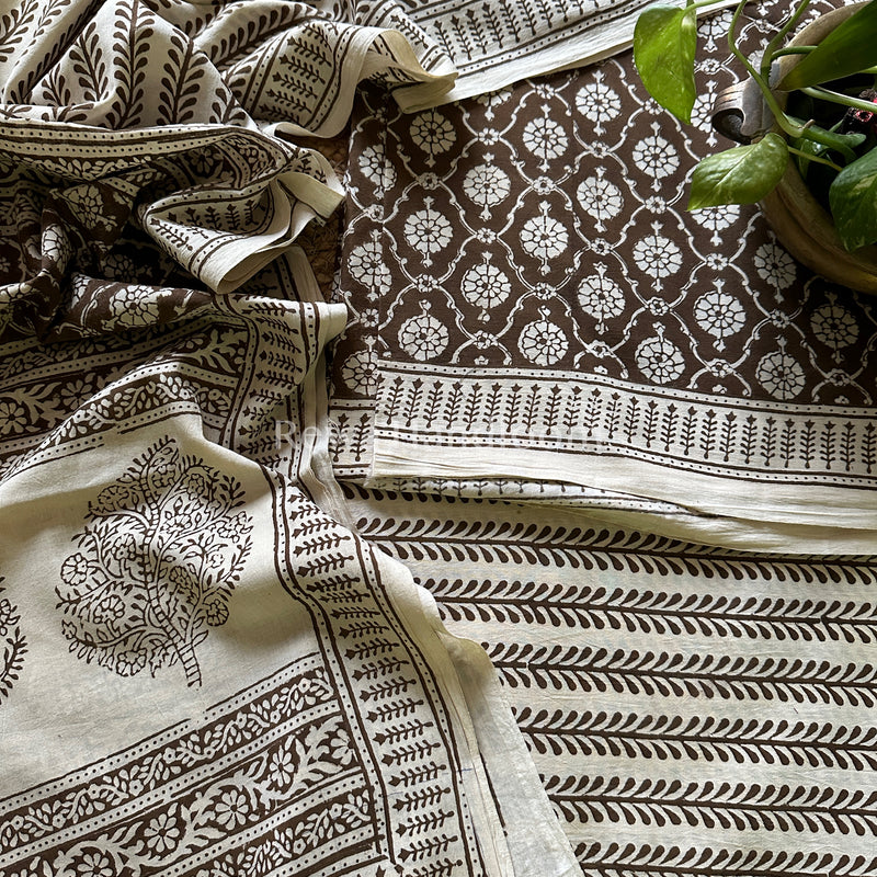 Bagh Print Cotton Suit
