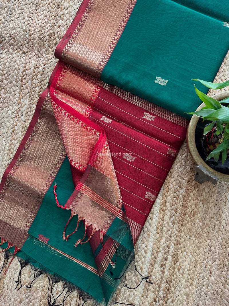 Maheshwari Flower Butti Saree