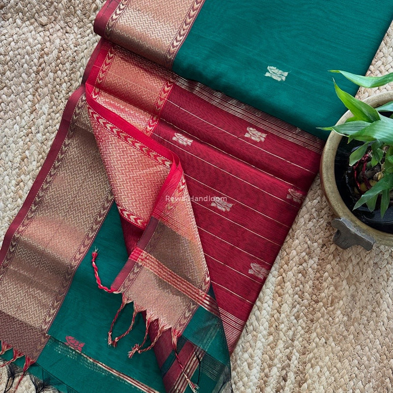 Maheshwari Flower Butti Saree