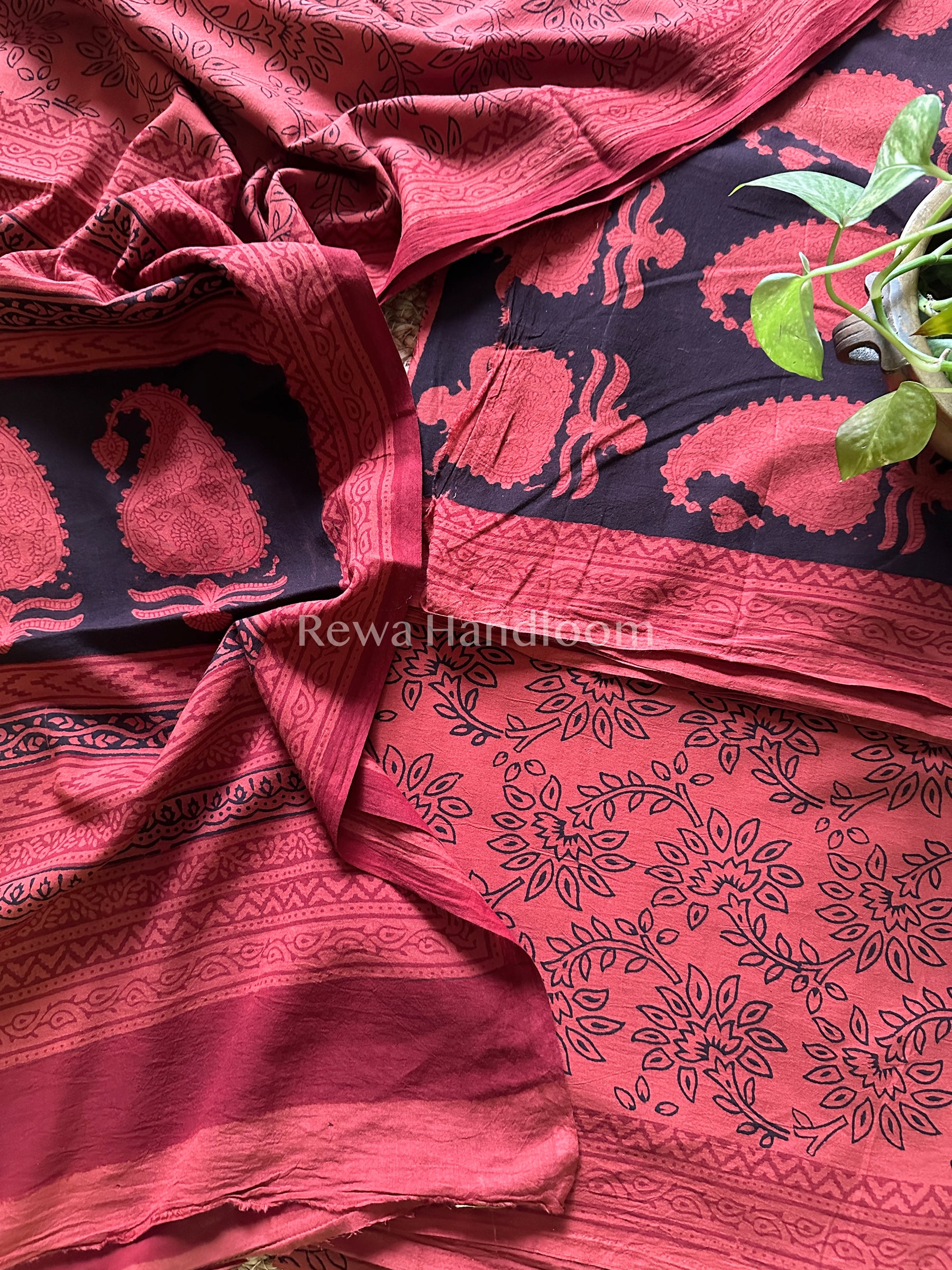 Bagh Print Cotton Suit