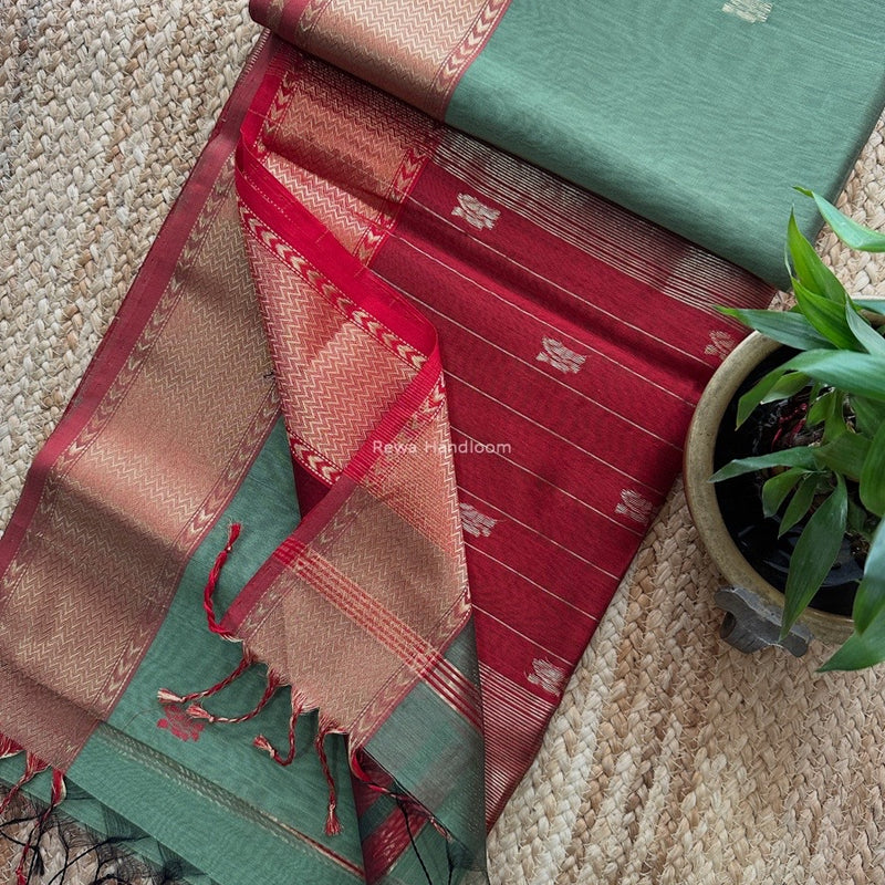 Maheshwari Flower Butti Saree