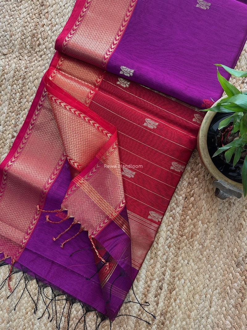 Maheshwari Flower Butti Saree