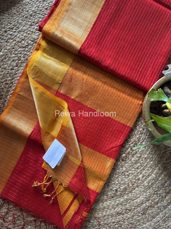 Maheshwari Zari Checks Saree