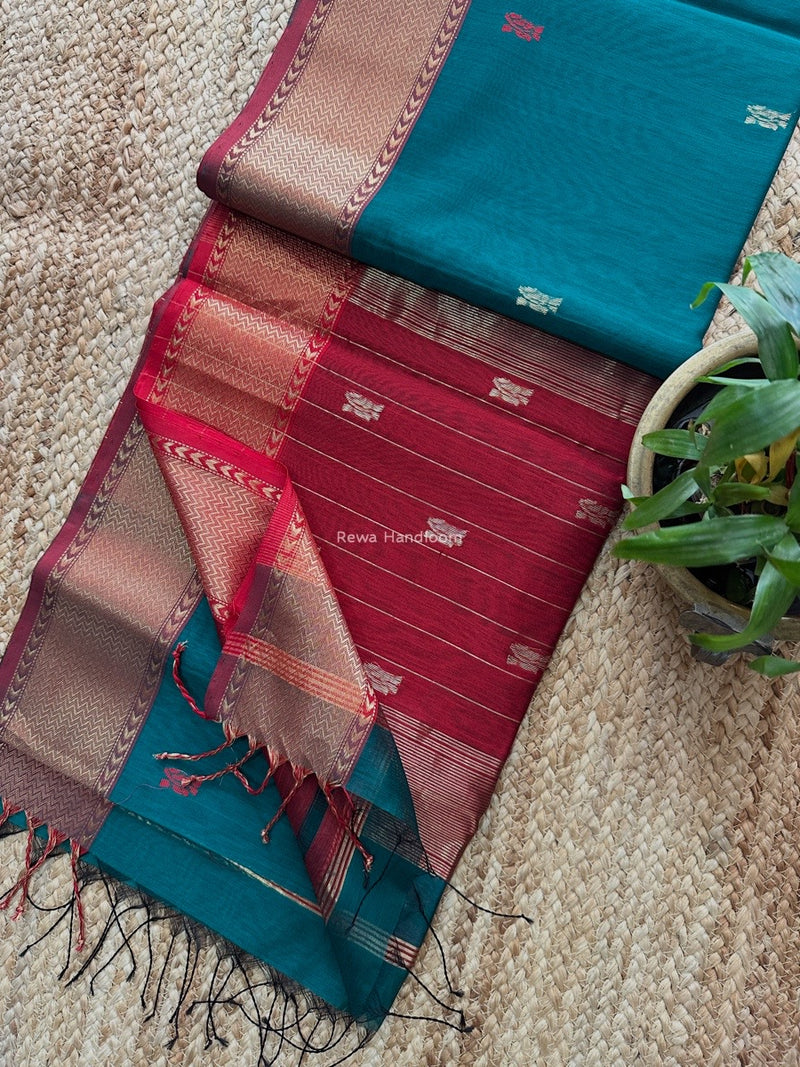 Maheshwari Flower Butti Saree