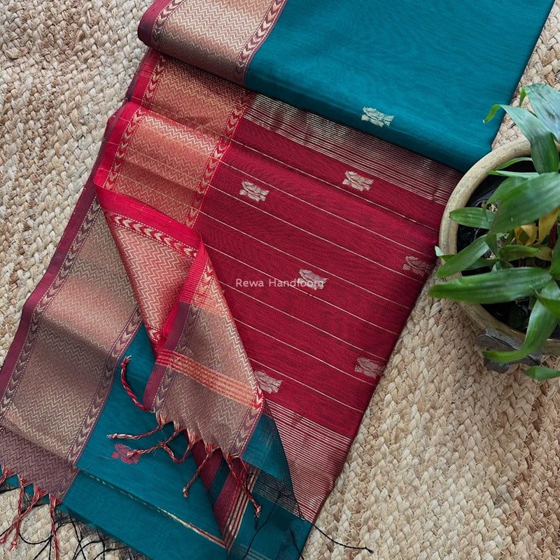 Maheshwari Flower Butti Saree