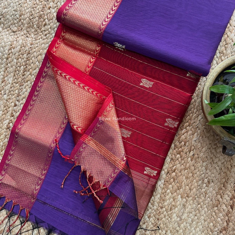 Maheshwari Flower Butti Saree