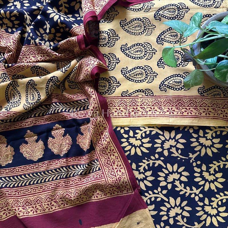  Bagh Print Cotton Suit