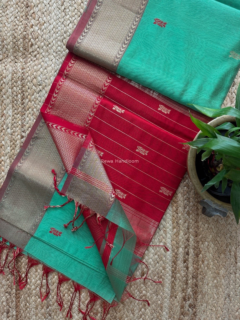 Maheshwari Flower Butti Saree