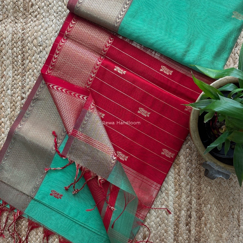 Maheshwari Flower Butti Saree