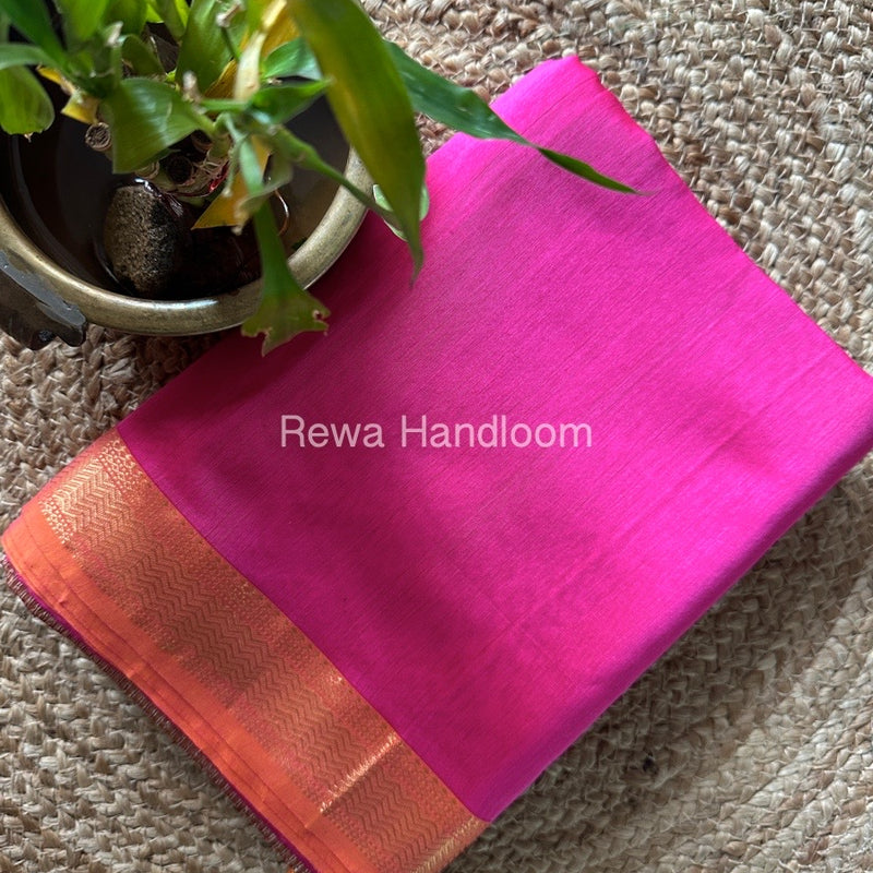Maheshwari Pink Gichha Pallu Saree GP058