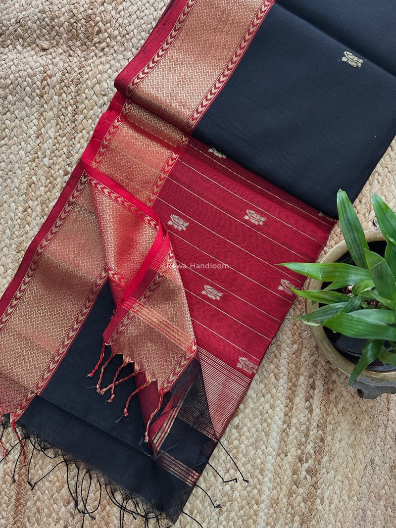 Maheshwari Flower Butti Saree