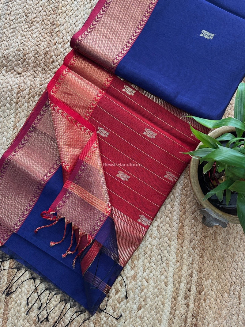 Maheshwari Flower Butti Saree