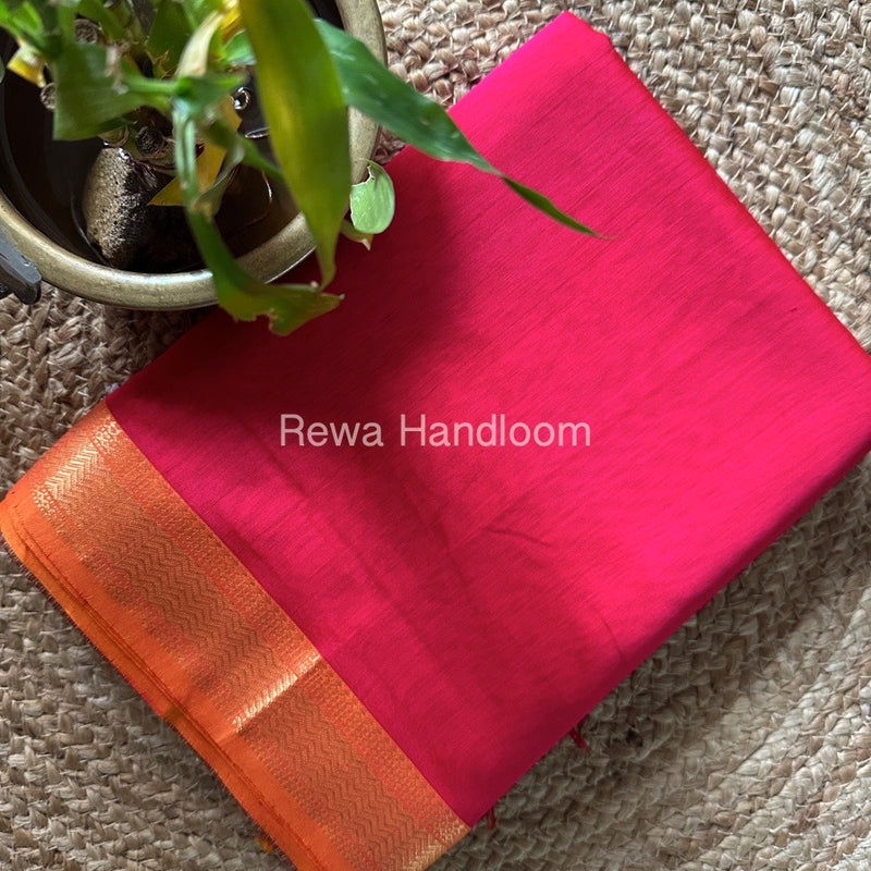 Maheshwari Rani Pink Gichha Pallu Saree GP060