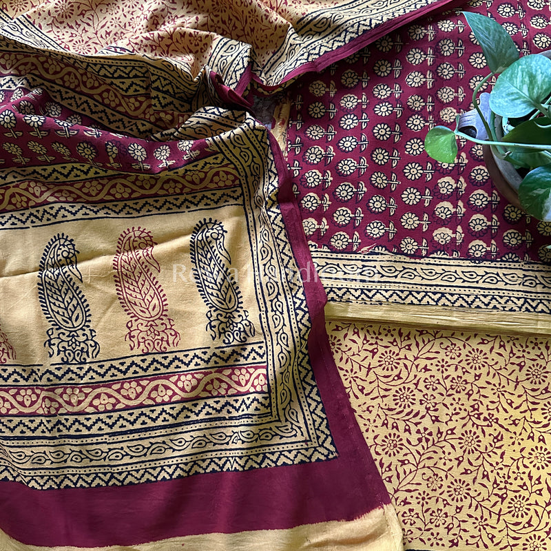  Bagh Print Cotton Suit