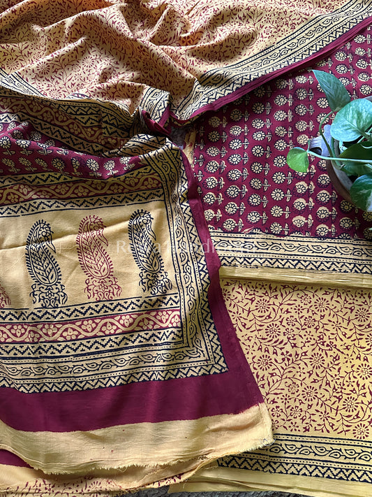  Bagh Print Cotton Suit