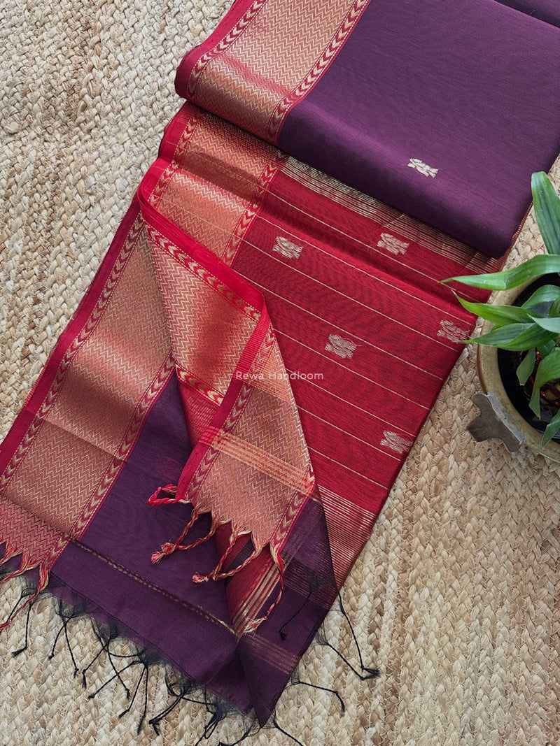 Maheshwari Flower Butti Saree