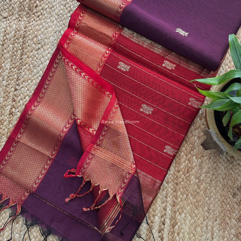 Maheshwari Flower Butti Saree