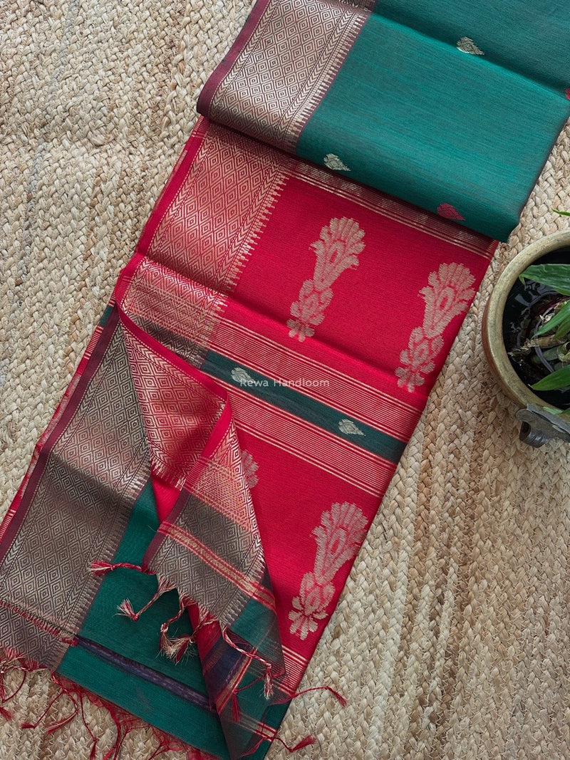 Maheshwari Butta Pallu Saree
