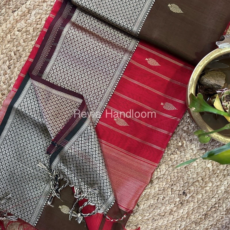 Maheshwari Resham Thread Butti Saree