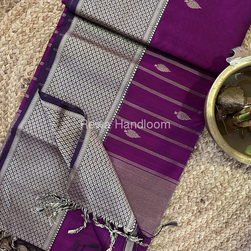 Maheshwari Resham Thread Butti Saree