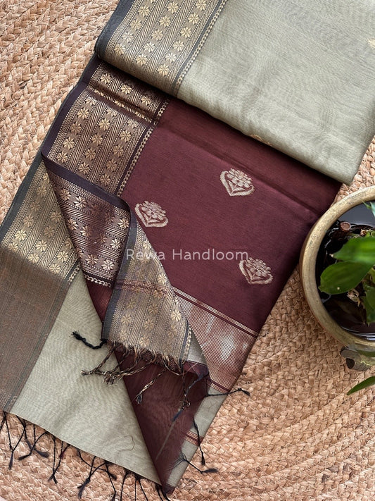 Maheshwari Butta Pallu Saree