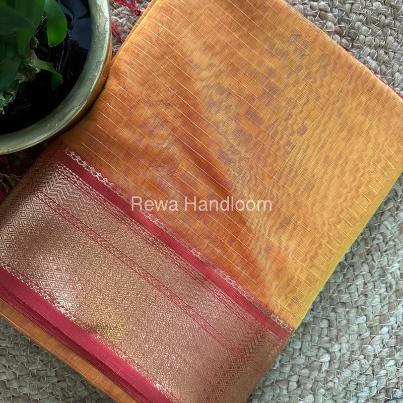 Maheshwari Zari Linning Saree