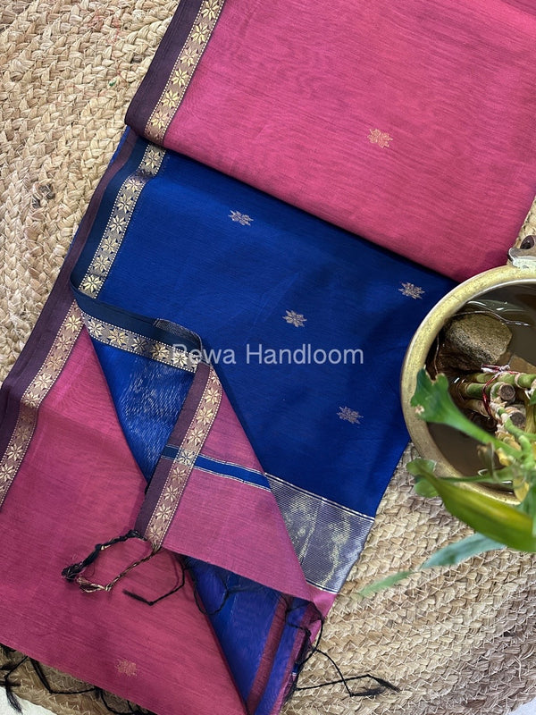  Zari Butti Maheshwari Saree