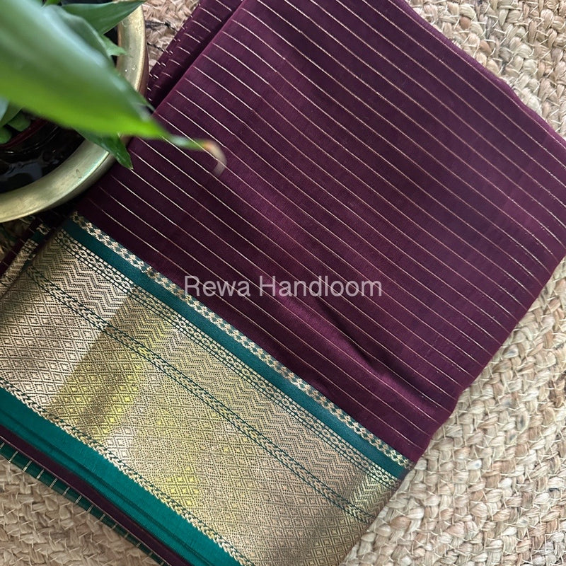 Maheshwari  Zari Linning Saree