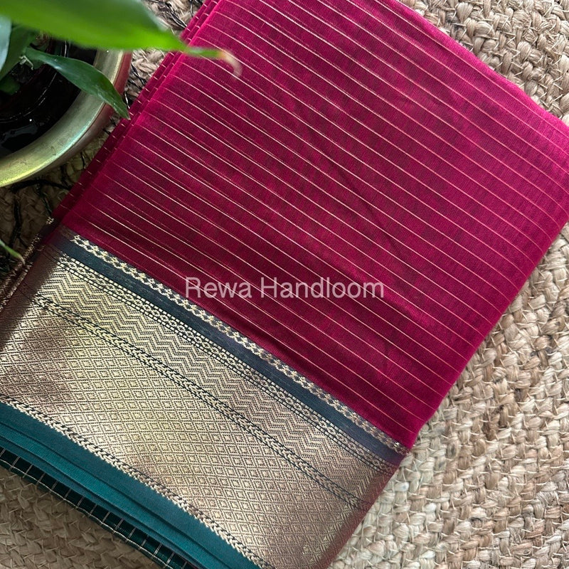 Maheshwari Zari Linning Saree