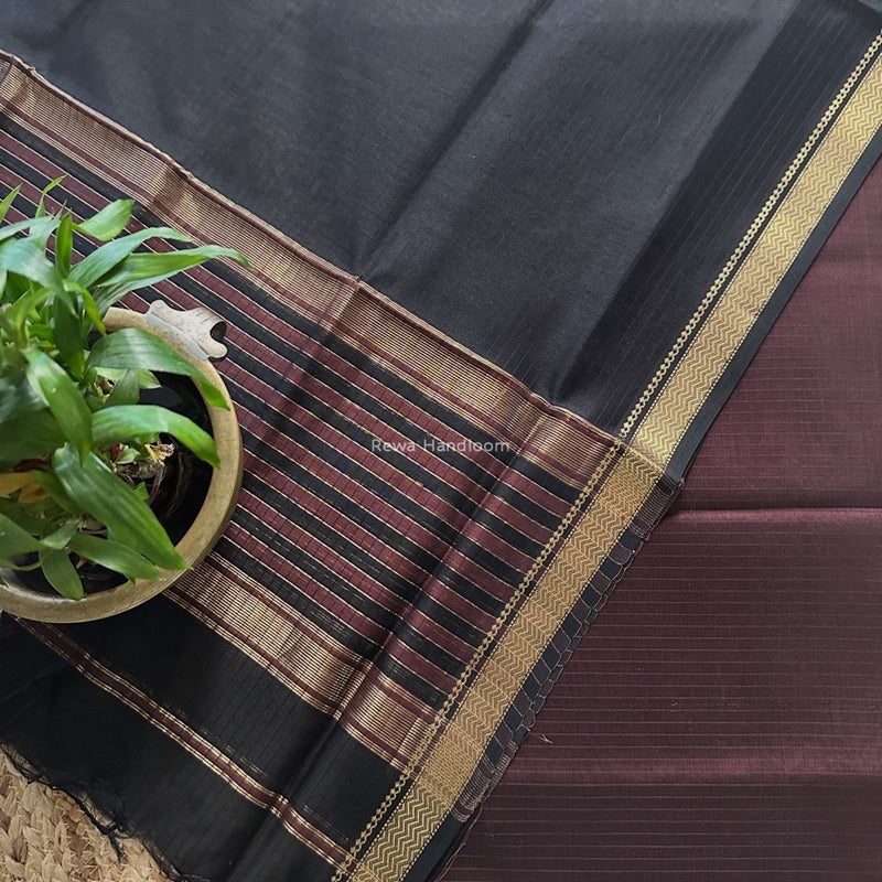 Maheshwari Zari Border Dress Material