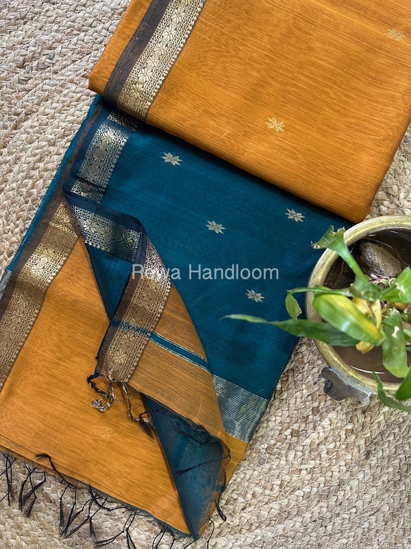 Zari Butti Maheshwari Saree