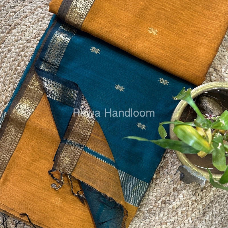  Zari Butti Maheshwari Saree
