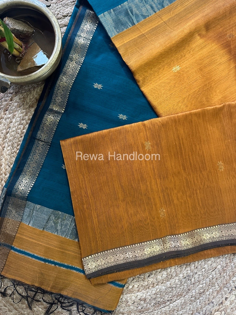  Zari Butti Maheshwari Saree