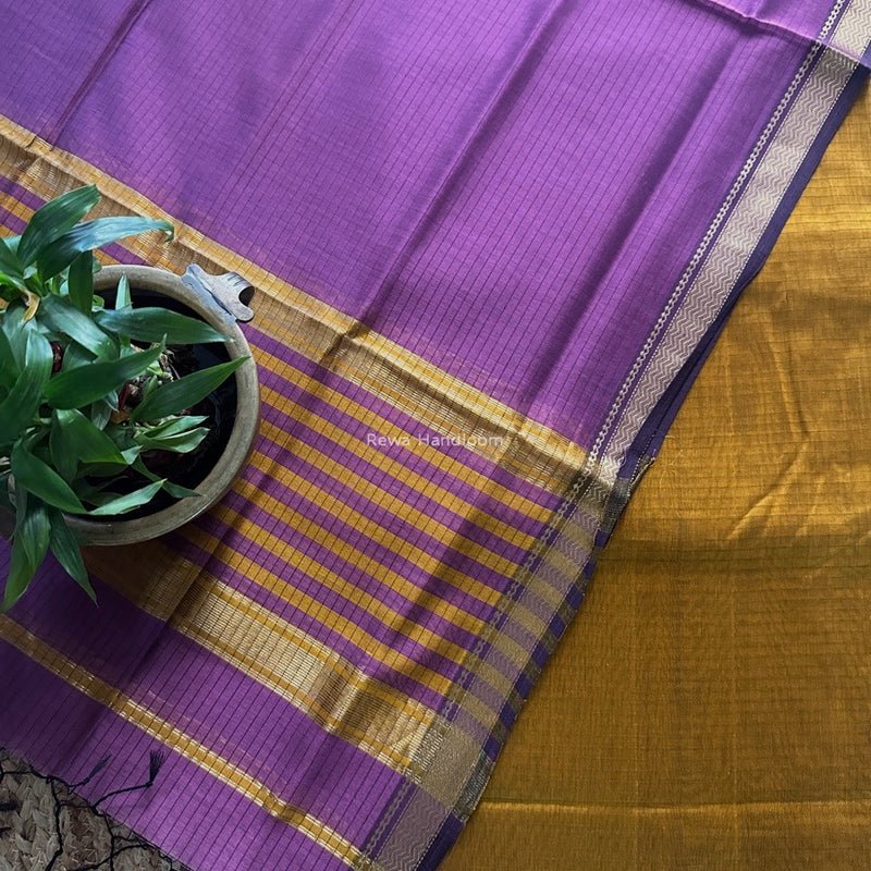 Maheshwari Zari Border Dress Material