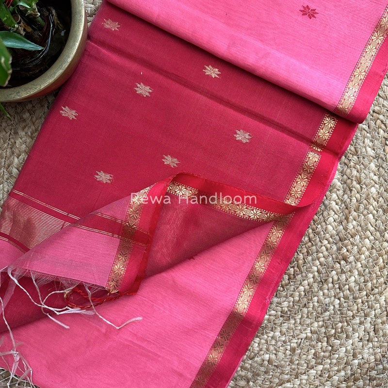  Zari Butti Maheshwari Saree