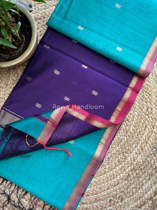  Zari Butti Maheshwari Saree