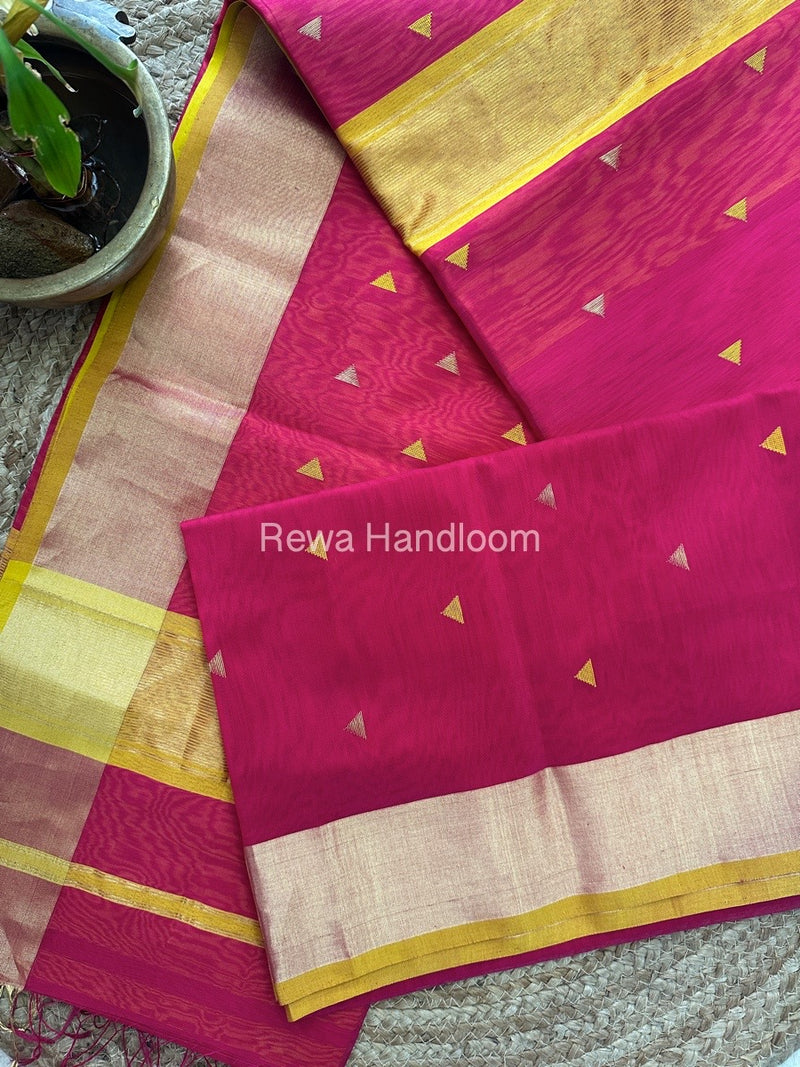 Zari Butti Maheshwari Saree