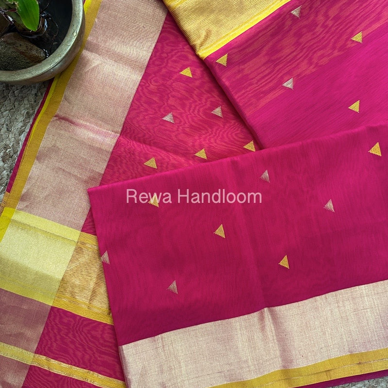  Zari Butti Maheshwari Saree