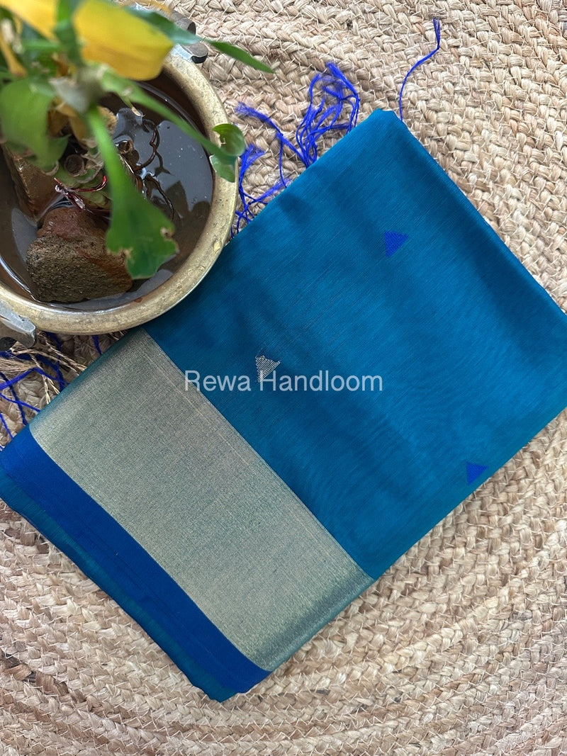 Morpankhi Zari Butti Maheshwari Saree SB0100