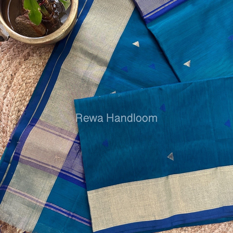  Zari Butti Maheshwari Saree
