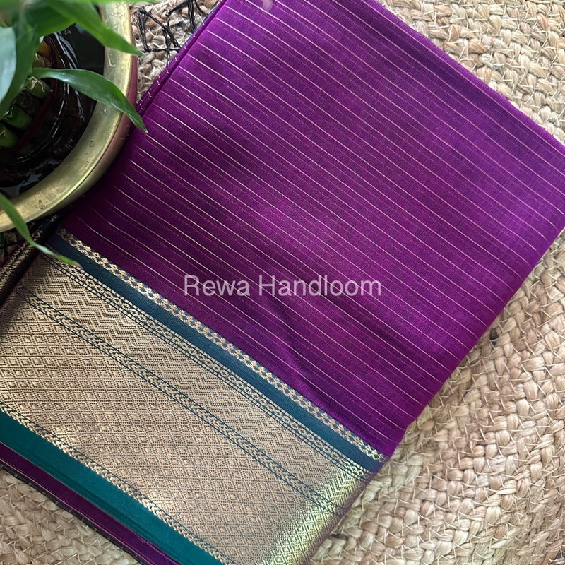 Maheshwari  Zari Linning Saree